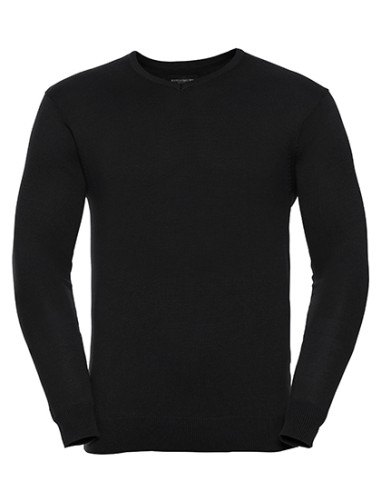R-R-710M-0-Mens V-Neck Knitted Pullover